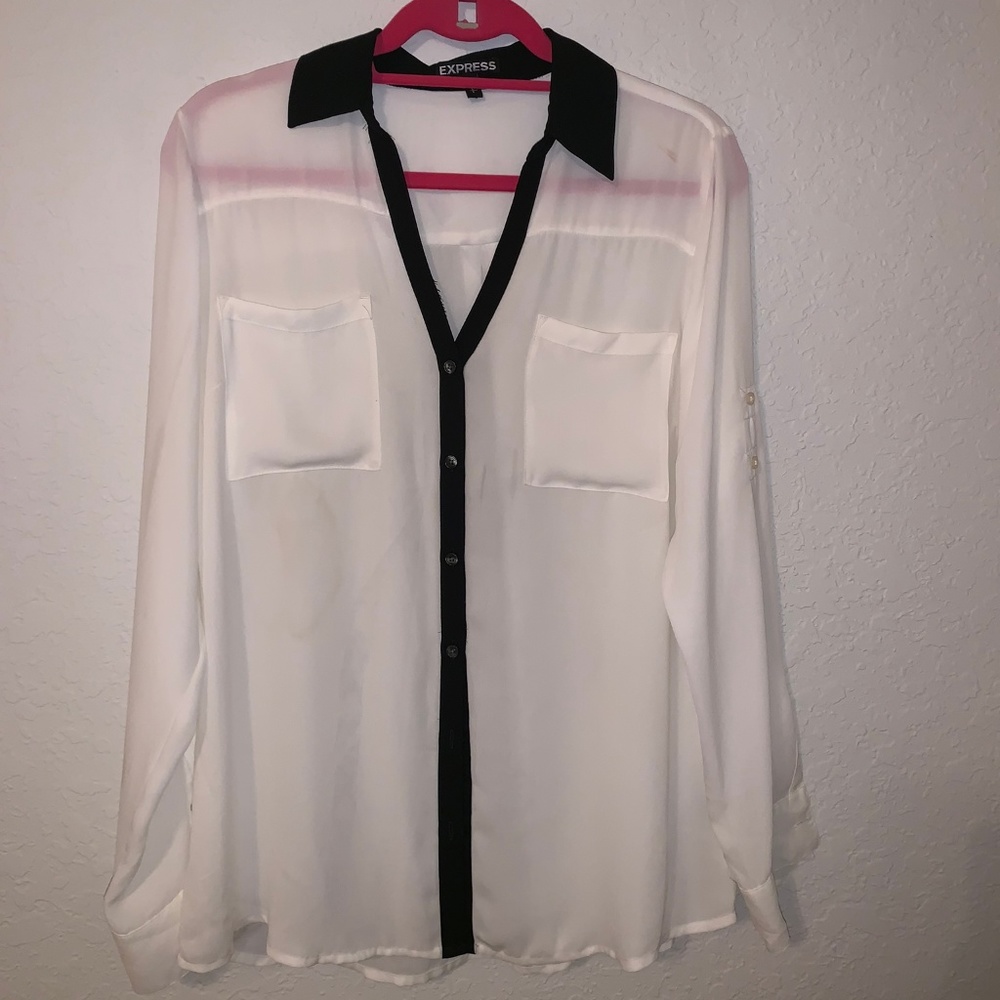 Express button down.